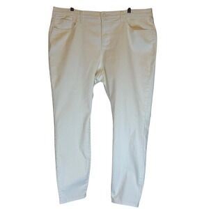 Bold Elements Women's‎ White Denim Plus Size 18 Butt Lifter Jegging Jeans Pant